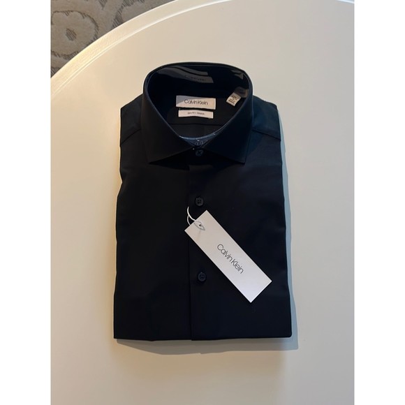 Calvin Klein | Shirts | Calvin Klein Mens Black Dress Shirt Nwt | Poshmark